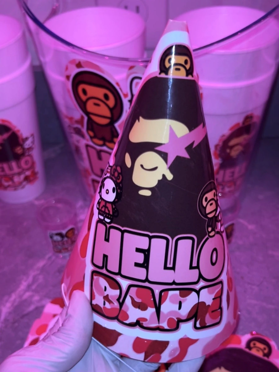 Hello Bape party hat