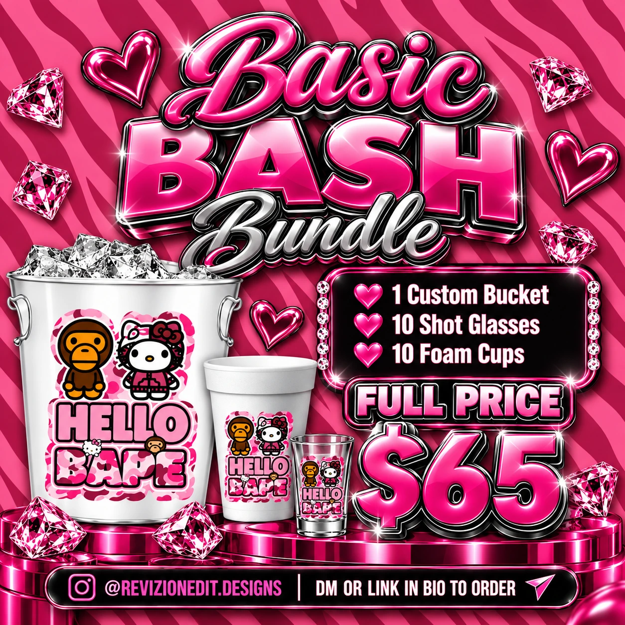 Basic Bash package price-list graphic