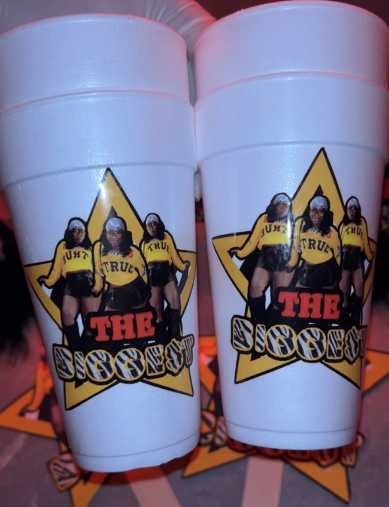 Custom white party cups